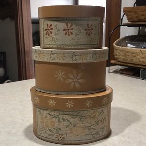 Stacked decorative boxes